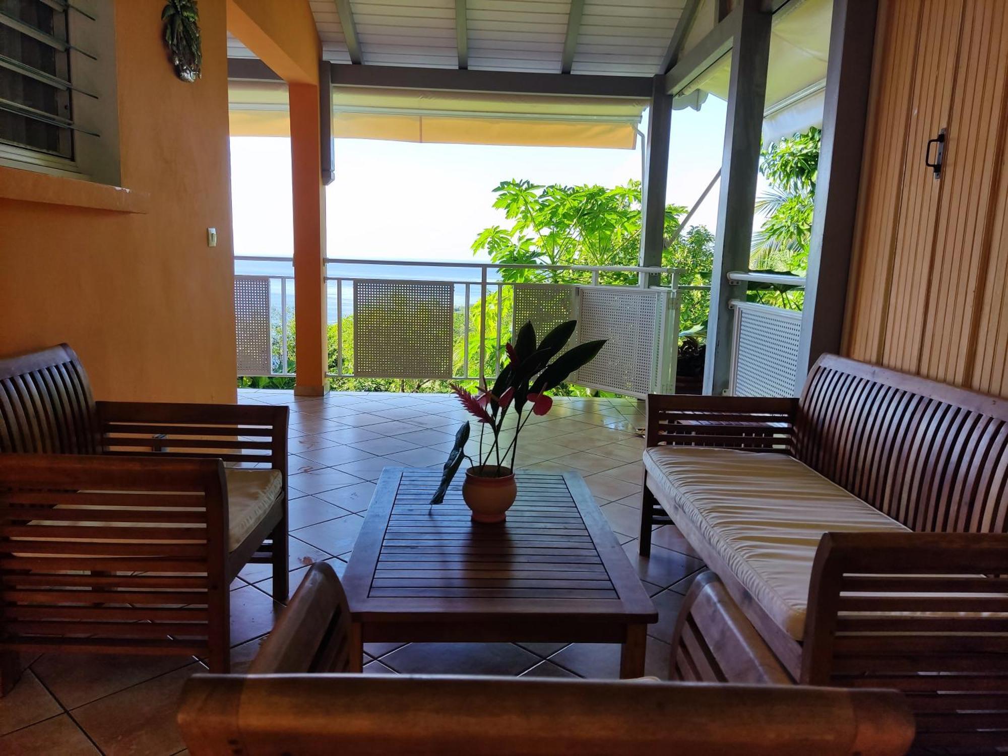 Bungalow With Sea View In Deshaies Exteriér fotografie